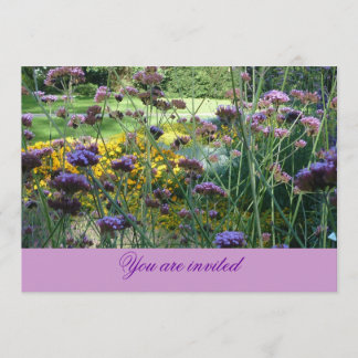 Floral Invitation-Card (lavender) Inbjudningar