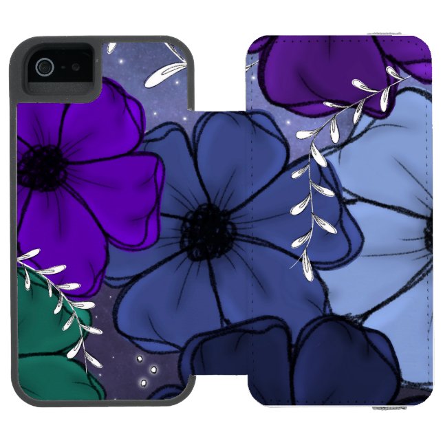 Floral iPhone case Incipio iPhone Wallet Skal (Folio Öppen)