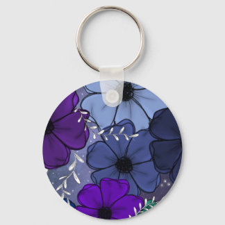 Floral keychain  nyckelring
