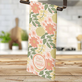 Floral Kitchen Towel - Joyful Moments Collection Kökshandduk