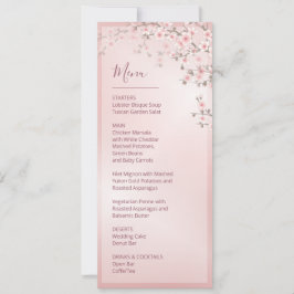 Floral Körsbärsblom Rosa Vit Bröllop    Inbjudningar