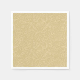 Floral Lace In Yellow Pappersservett