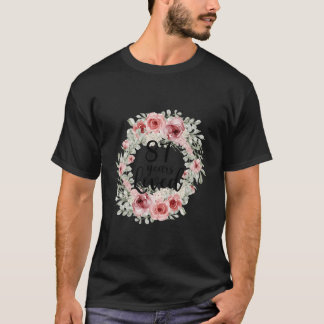 Floral Loved 87 87Th Mom Mothers Day T Shirt