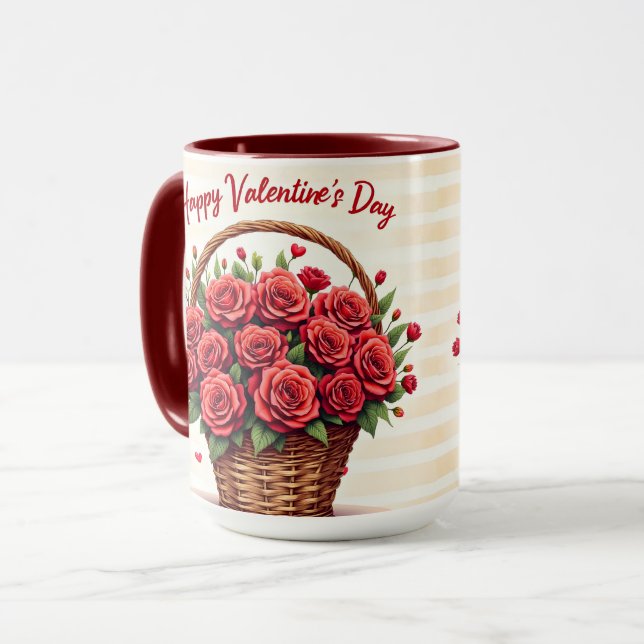 Floral Luxury Beautiful Love Trendy Collection Mugg (Framsida vänster)