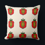 Floral Mandala Art Kudde<br><div class="desc">This decorative square pillow features a bold floral mandala pattern. The intricate details and rich red and green tones create a stunning visual centerpiece,  perfect for adding a touch of elegance to your sofa or armchair.</div>