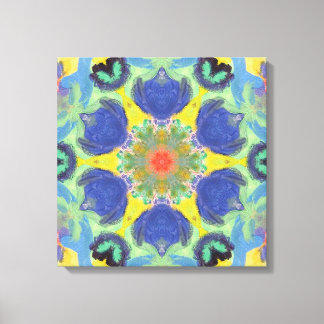 Floral Mandala Canvastryck
