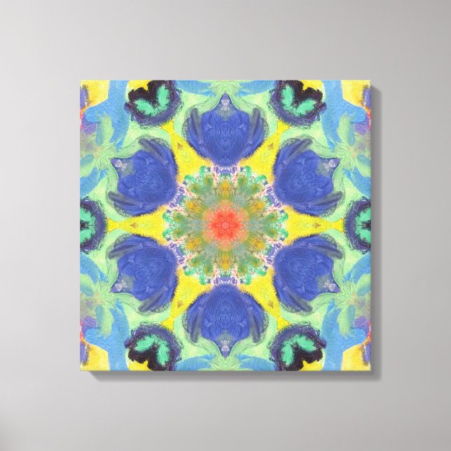 Floral Mandala Canvastryck (Framsida)