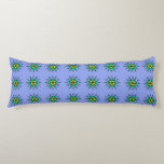 Floral Mandala Seamless Pattern Kroppskudde<br><div class="desc">This unique hand-drawn mandala features a rustic, artistic charm with natural variations in the pattern alignment. Its vibrant green and blue hues provide a soothing, energetic touch to any bedroom decor.</div>