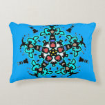 Floral Mandala Seamless Turquoise Prydnadskudde<br><div class="desc">Add a splash of color to your home with this stunning turquoise floral mandala. Featuring a unique symmetric design with intricate details, this vibrant pattern creates a refreshing and artistic atmosphere. The cool blue tones and detailed geometry make it an eye-catching addition to any modern interior.</div>