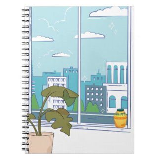 Floral Manhwa AestheticDescription: A high-resolut Anteckningsbok