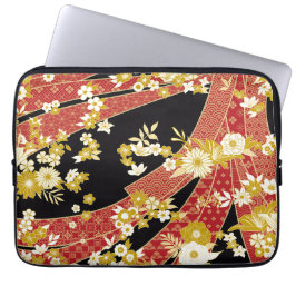 Floral Mix Kimono Pattern Laptop Fodral