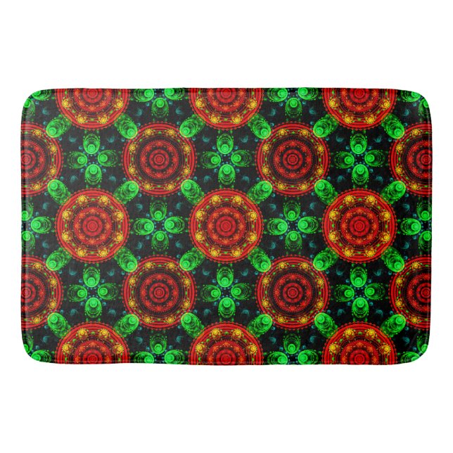 Floral Modern Boho Elegant Abstract Pattern #504 Badrumsmatta (Framsidan)