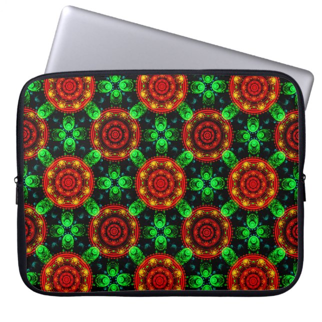 Floral Modern Boho Elegant Abstract Pattern #504 Laptop Fodral (Framsidan)