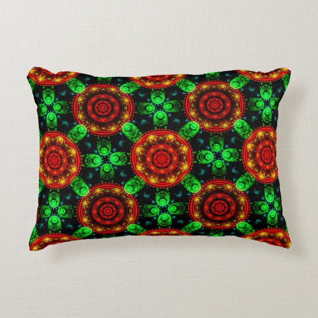 Floral Modern Boho Elegant Abstract Pattern #504 Prydnadskudde (Framsidan)