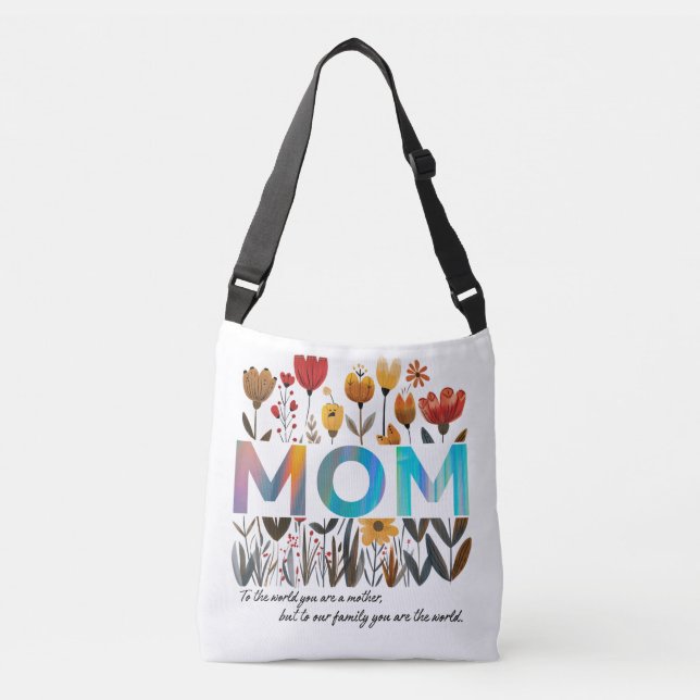 Floral MOM Bag Axelväska (Framsida)