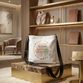 Floral Mom Crossbody Bag – Gift for Mom Axelväska