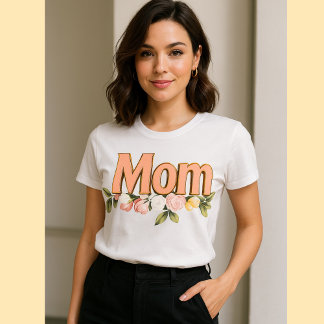 Floral Mom Design - Elegant Gift for Mother's Day  T Shirt