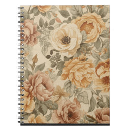 Floral notebook anteckningsbok