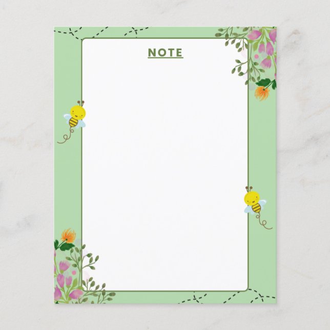 Floral Notepad (Framsida)