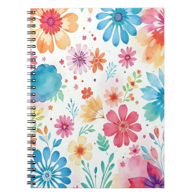floral notepad anteckningsbok (Framsidan)