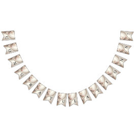 Floral- och pärldekorationer Buntingflagg Vimplar