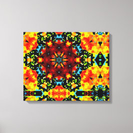 Floral Orange Canvastryck