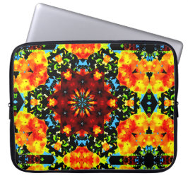Floral Orange Laptop Fodral