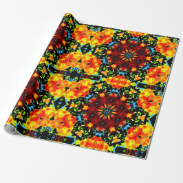 Floral Orange Presentpapper