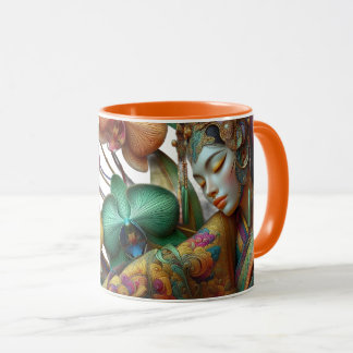 Floral, Orchids, Asian, Beauty, Coffee Cup Mug Mugg