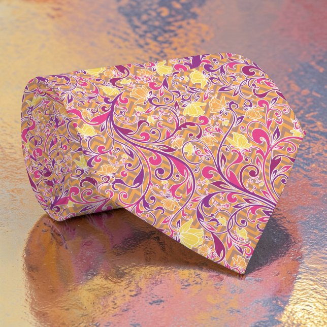 Floral Paisley Pattern Custom Necktie Slips (Skapare uppladdad)