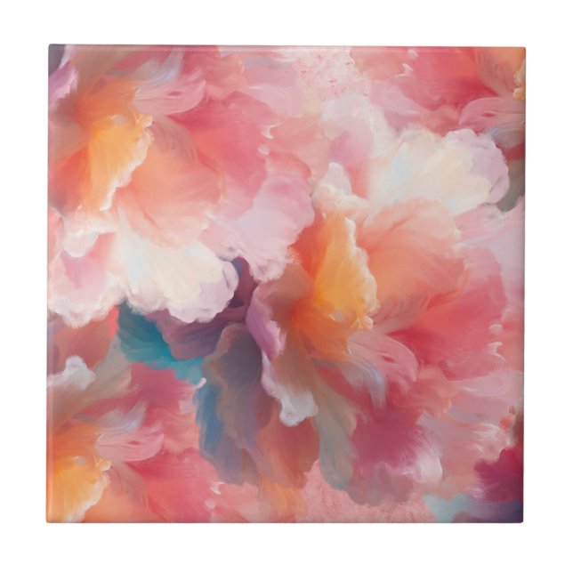 Floral Paper Plate Kakelplatta (Framsidan)