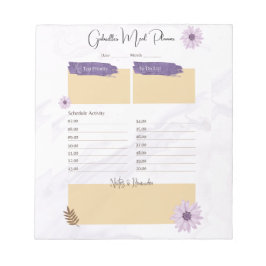 Floral Pastel Good Life Planner & Checklist Anteckningsblock