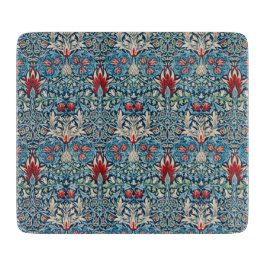 Floral pattern on green leaves blue background