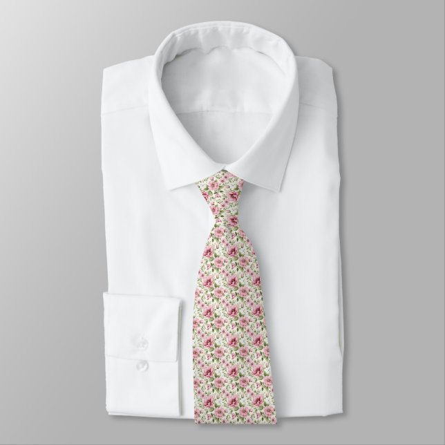 Floral Perfection: Pink Tie for Garden Weddings Slips (Bunden)
