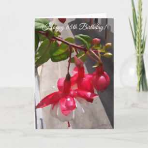 Floral Photography Personlig 65e Birthday Kort