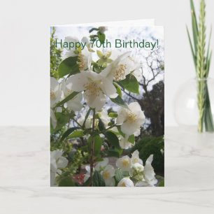 Floral Photography Personlig 70 Birthday Kort