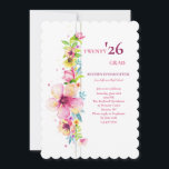 Floral Pole Graduation Invitation Inbjudningar<br><div class="desc">A beautiful, watercolor invitation with a vertical pole of climbing flowers. (Background vector created by freepik - www.freepik.com). The card is easy to customize with your wording, font, font color and choice of six paper types. Not exactly what you're looking for? All our products can be custom designed to meet...</div>