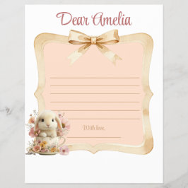 Floral Rabbit First Year Board Reklamblad