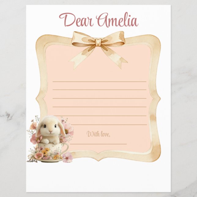 Floral Rabbit First Year Board Reklamblad (Framsidan)