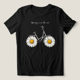 Floral Ride Dam Abstract Cykel T-Shirt