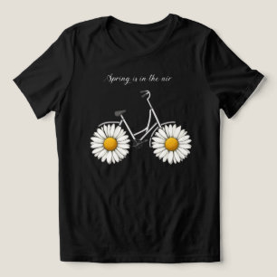 Floral Ride Dam Abstract Cykel T-Shirt