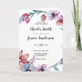 Floral Ring Wedding Invitation Inbjudan