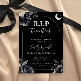 Floral RIP Twenties 30th Birthday Invitation Inbjudningar