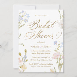 Floral Romantic Bridal Shower Invitation Inbjudningar