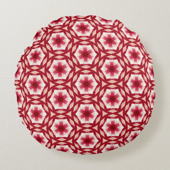 Floral Round Pillow Rund Kudde (Framsidan)
