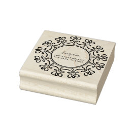 Floral Rubber Stamp Stämpel