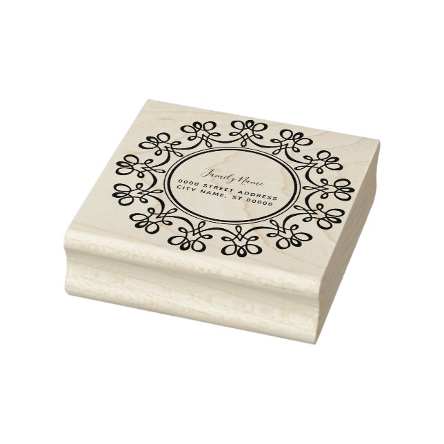 Floral Rubber Stamp Stämpel (Stämpel)
