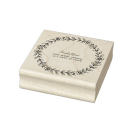 Floral Rubber Stamp Stämpel