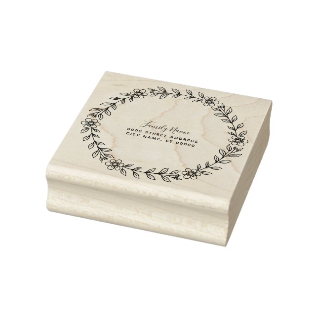 Floral Rubber Stamp Stämpel (Stämpel)
