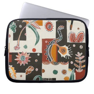 Floral Sea Life Pattern Laptop Bag – Ocean Flowers Fodral